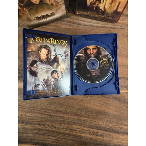 Lord of the Rings‎ Trilogy DVD Widescreen Edition Fellowship Two Towers Return - Picture 12 of 13